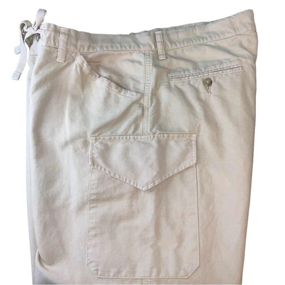 Ralph Lauren Linen Drawstring Pants Loose Fit Womens Medium